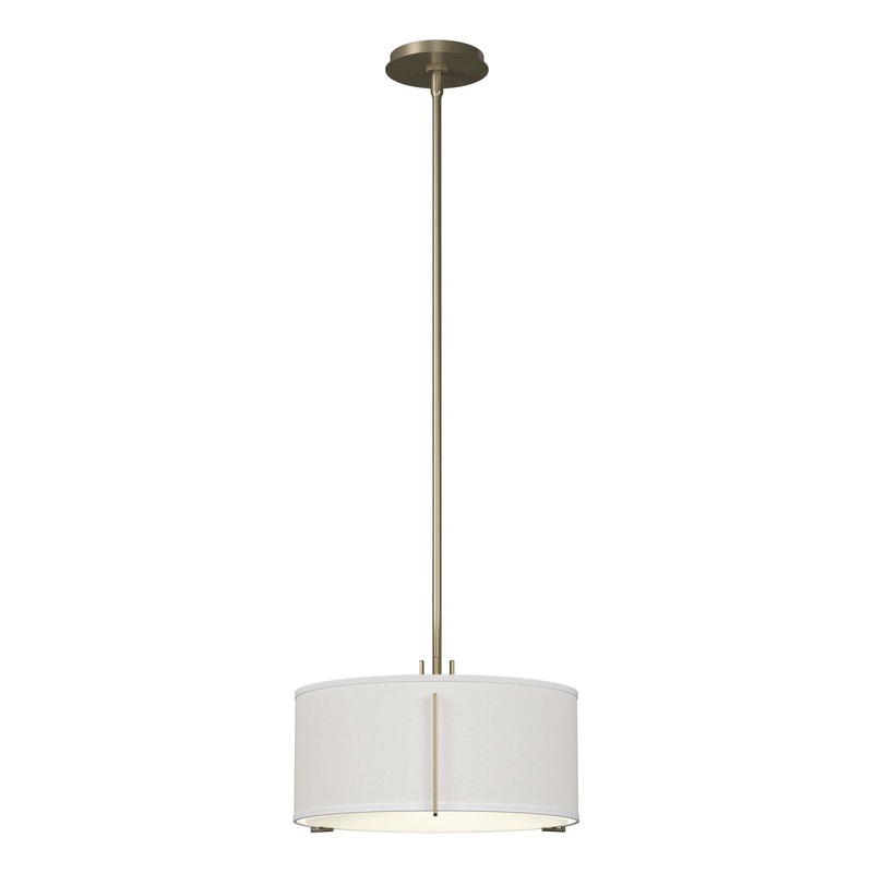Exos Single Shade Pendant Soft Gold Natural Anna Shade (SF)