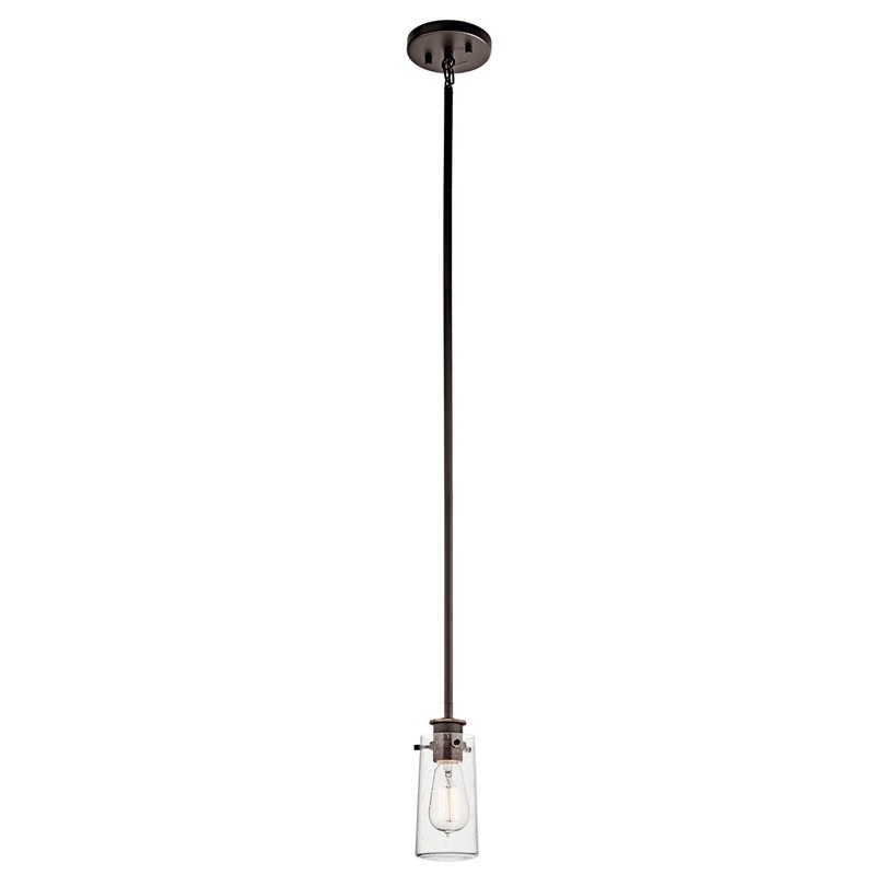 Kichler 43060OZ One Light Mini Pendant, Olde Bronze