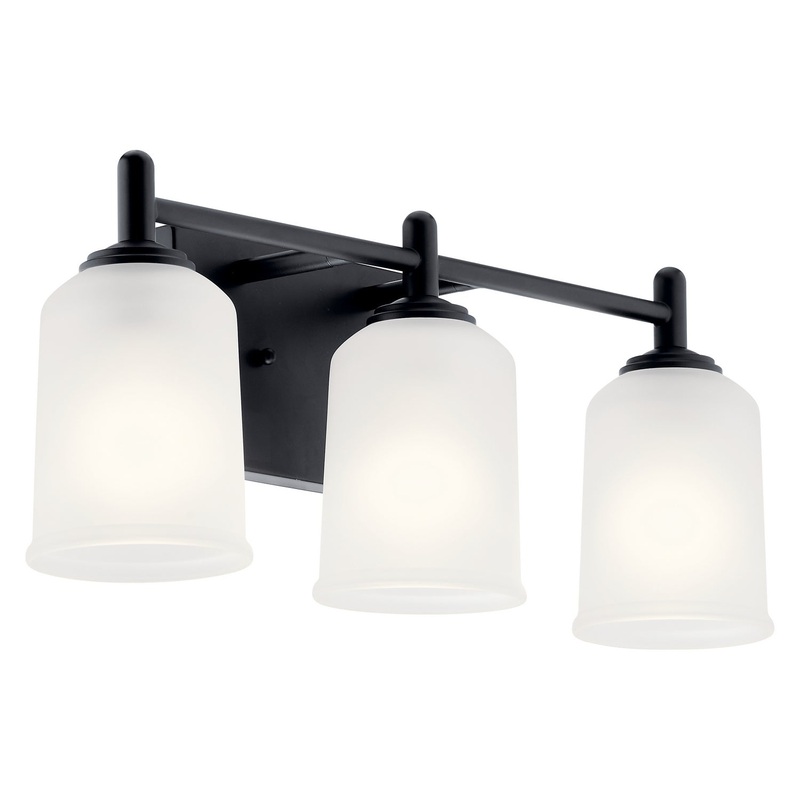 Kichler 45574BK Three Light Bath, Black