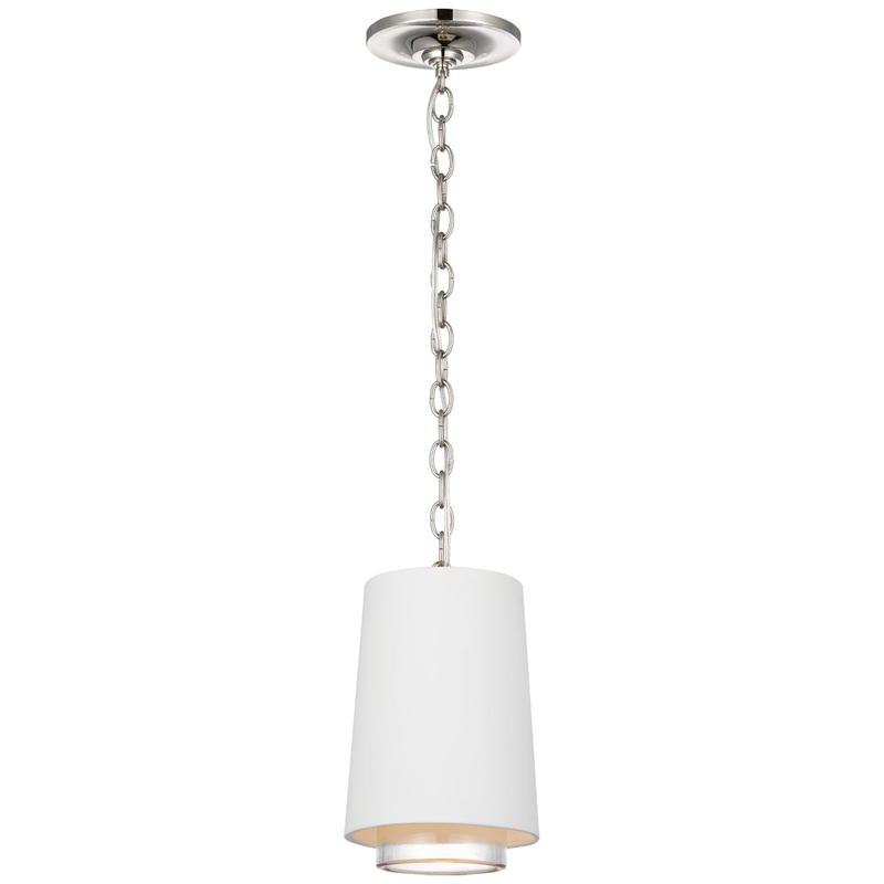 LED Pendant from the Sydney Collection in Polished Nickel Finish by Visual Comfort Signature