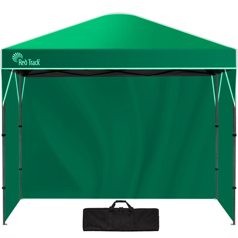 RED TRACK 3.6×2.2m Ultra Compact Folding Gazebo, Walls, Carry bag, Portable Outdoor Popup Marquee for Camping Beach, Green