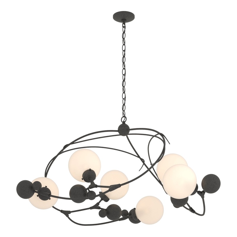 Sprig Circular Pendant Natural Iron Opal Glass (GG)