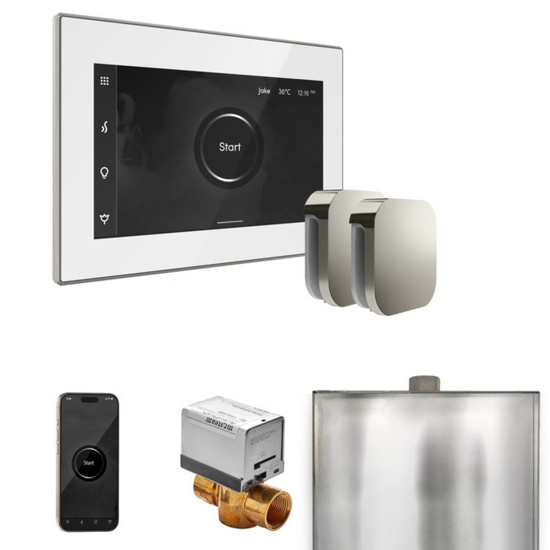 Steam Kit xButler Max White/Polished Chrome Control Package for MS4/MS5/MX6