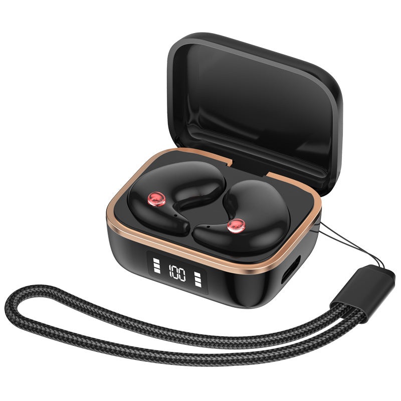 TWS Wireless Earbuds with Wireless Charging Case – Bluetooth 5.3, HiFi Audio, LED Display & Smart Touch Control(black)