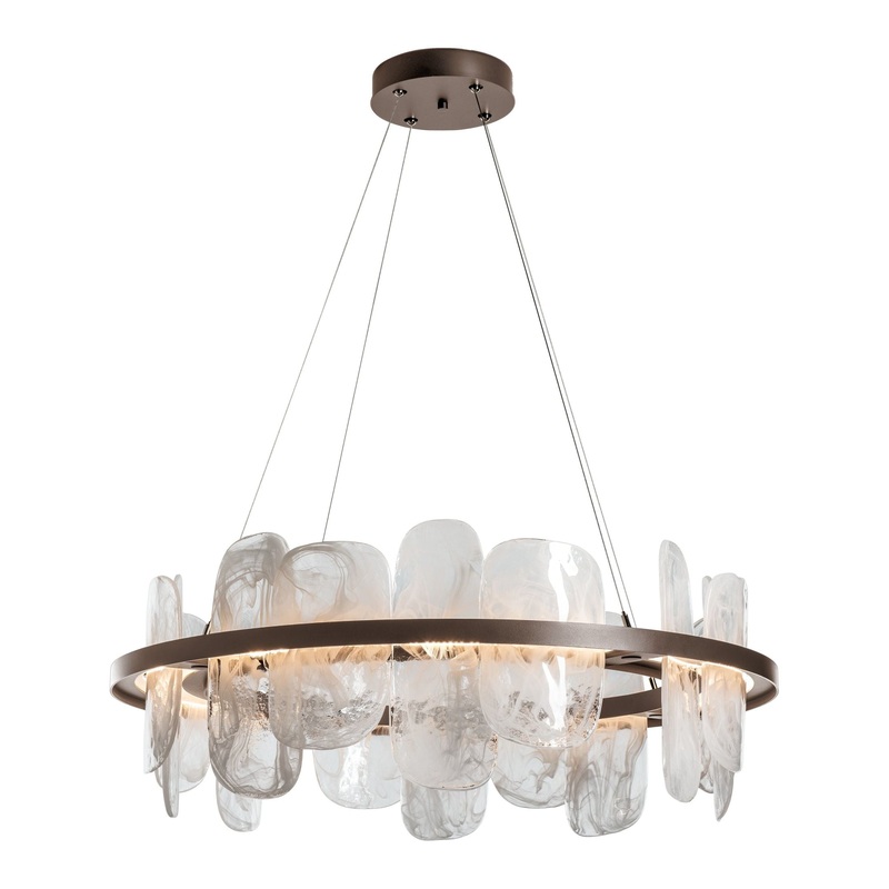 Vitre Circular LED Pendant Bronze