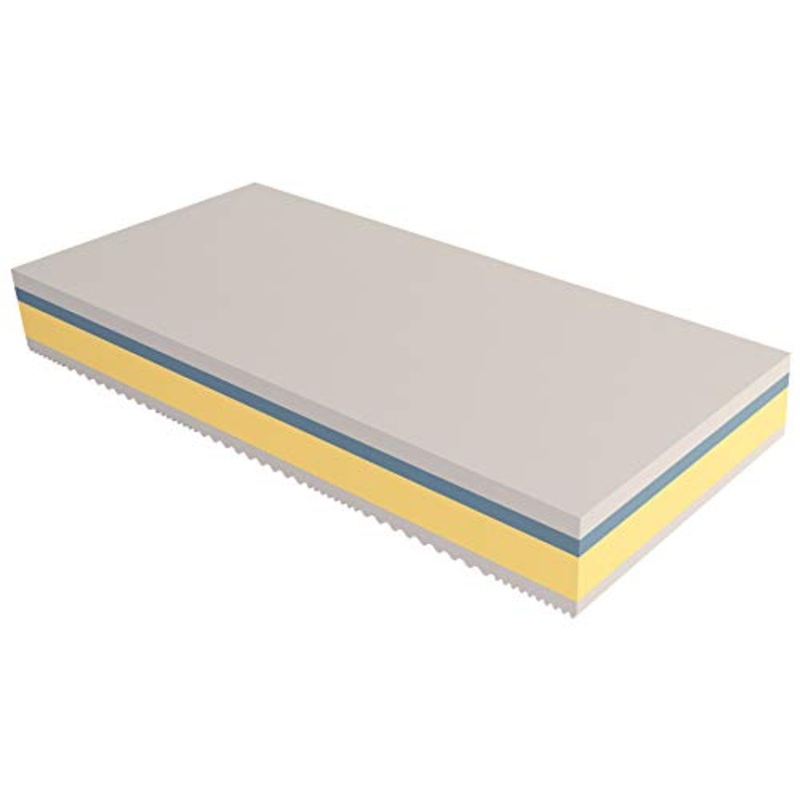 Baldiflex Materasso Singolo Memory Plus Top 4 Strati 90 x 190 cm Alto 25 cm – Rivestimento Sfoderabile Aloe Vera Cus. Saponetta incl.