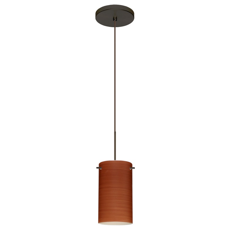 Besa 1XT-4404CH-LED-BR Stilo One Light Pendant Bronze