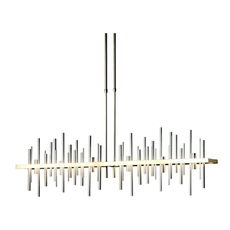 Cityscape Large LED Pendant Modern Brass Sterling
