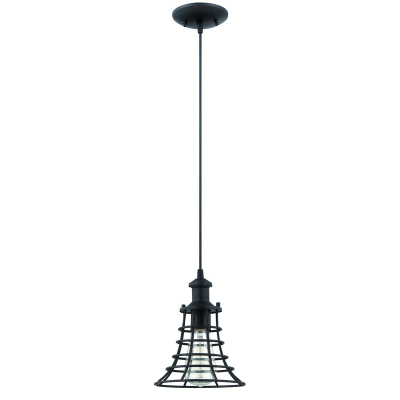 Craftmade P350MBK1 Pendant One Light Mini Pendant Matte Black (Discontinued)