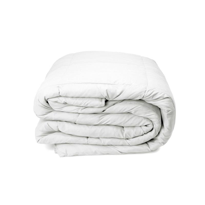 Duck Feather & Down Quilt 500GSM + Duck Feather and Down Pillows 2 Pack Combo – Double – White