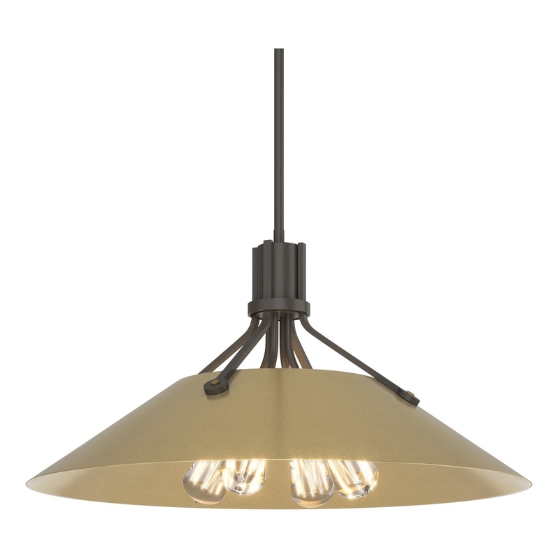 Henry Pendant Dark Smoke Modern Brass