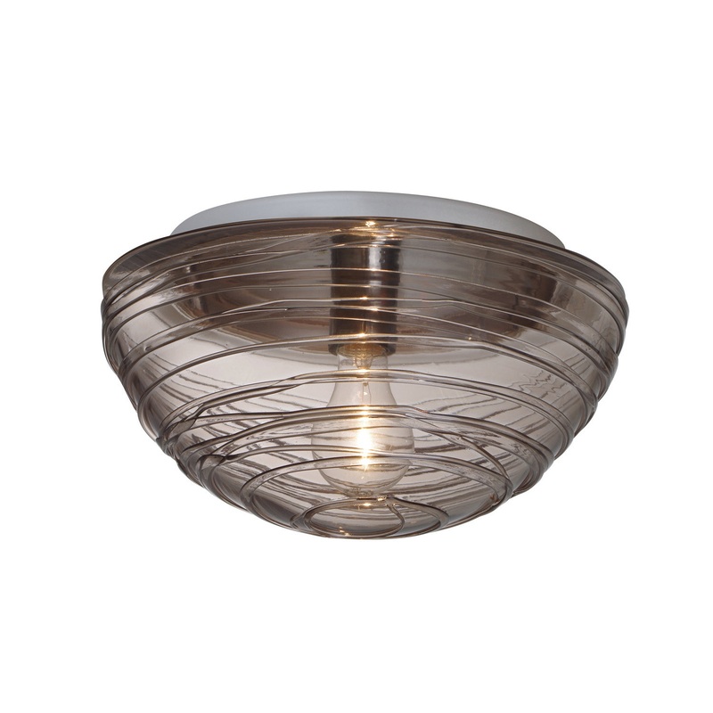 One Light Ceiling Mount from the Wave Collection by Besa