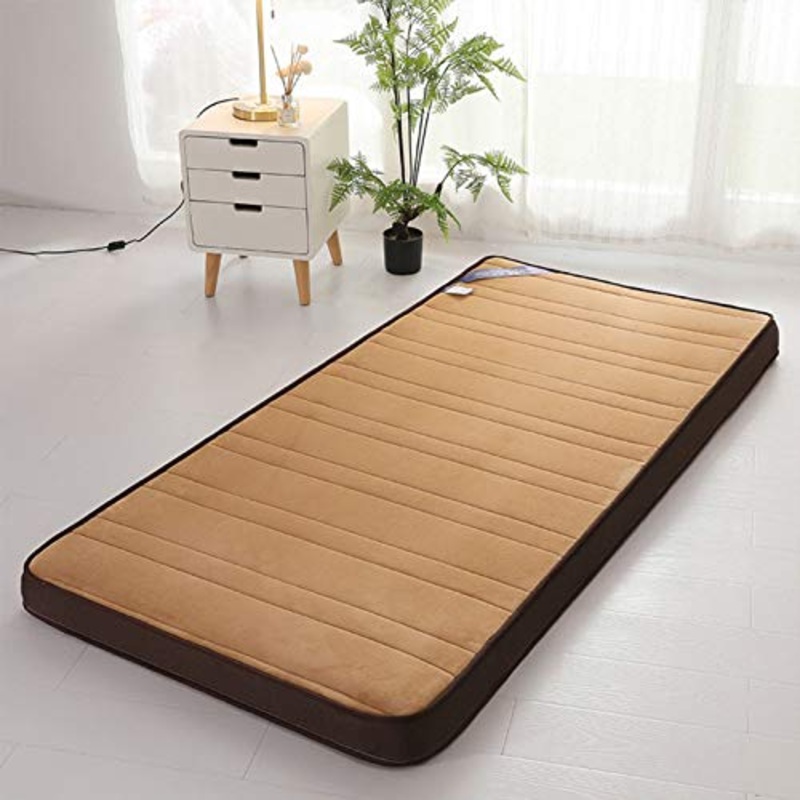 YAHAO Futon Pieghevole Portabile Materasso Tradizionale Giapponese Futon Confortevole Futon Shiatsu,Yoga,Student Dormitory Tatami Materasso Futon Mattress Topper,D6cm-90 * 200cm
