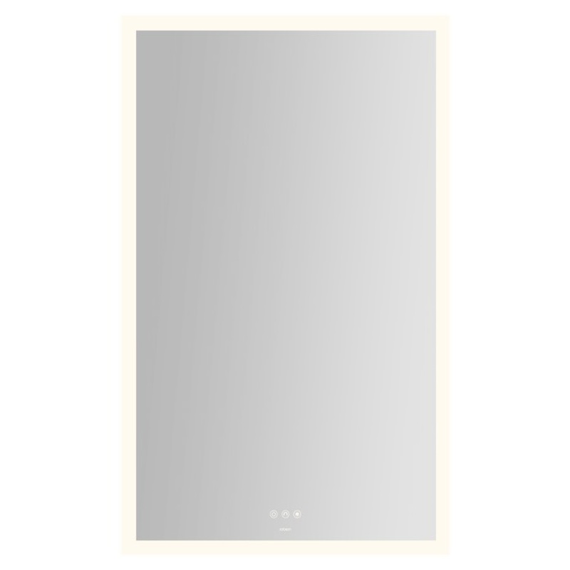 Bathroom Mirror Instinct with Perimeter Lighting Rectangular 30 x 48 Inch Wall Mount