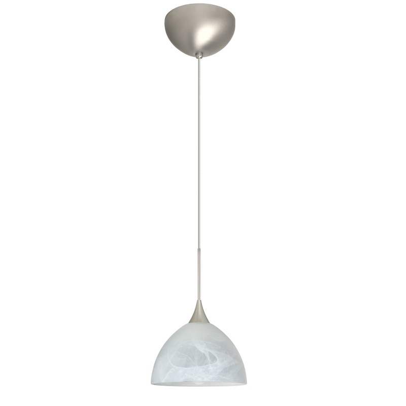 Besa 1XC-467952-LED-SN Brella One Light Pendant Satin Nickel (Discontinued)