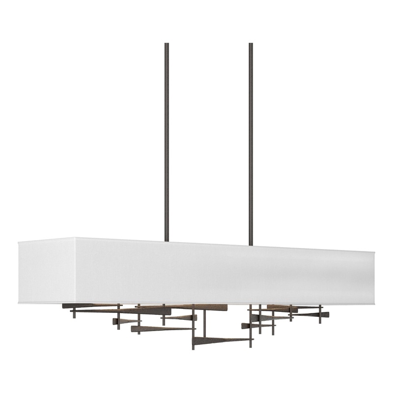 Cavaletti Pendant Oil Rubbed Bronze Natural Anna Shade (SF)