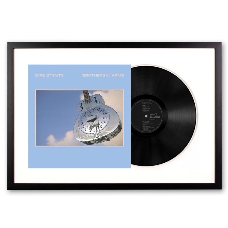 Framed Dire Straits Brothers in Arms – Double Vinyl Album Art
