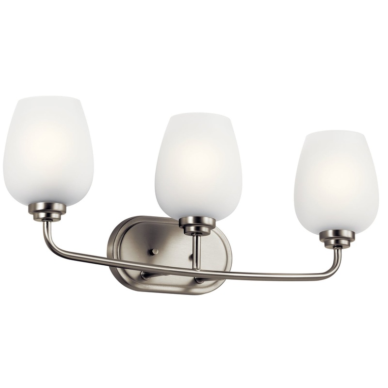 Kichler 45129NI Three Light Bath, Brushed Nickel