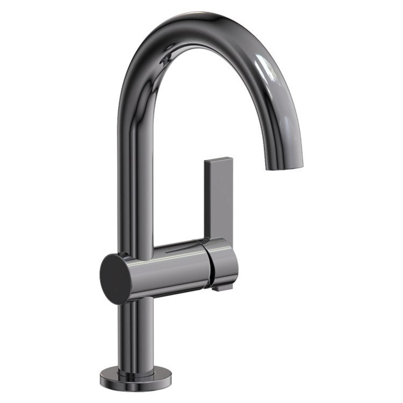 Lavatory Faucet Priya 1 Lever ADA WaterSense Midnight Chrome 1.2 Gallons per Minute Pop-Up 1 Hole