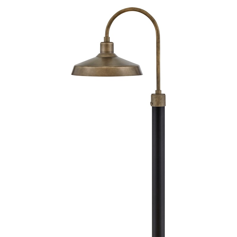 LED Post Top or Pier Mount Lantern from the Forge Collection in Burnished Bronze Finish by Hinkley