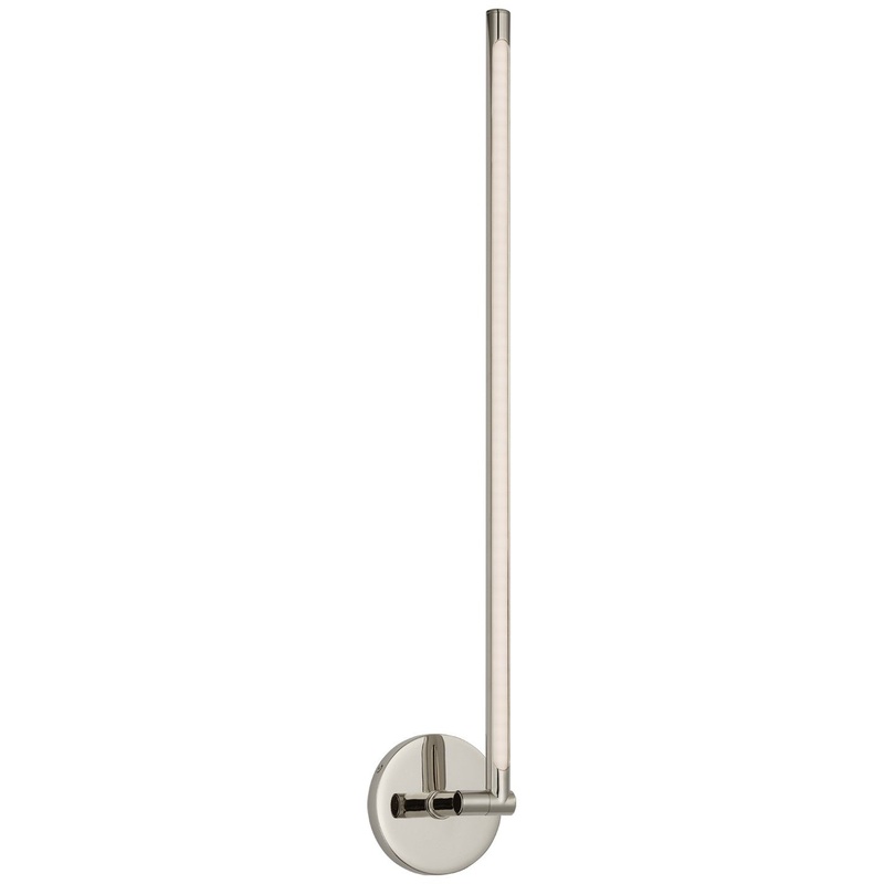 LED Wall Sconce from the Cona Collection in Polished Nickel Finish by Visual Comfort Signature