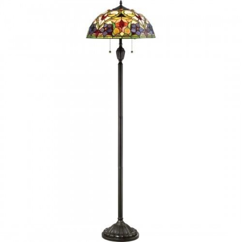 Quoizel TFVT9362VB Violets Floor lamp tiffany 18″d Floor Lamp