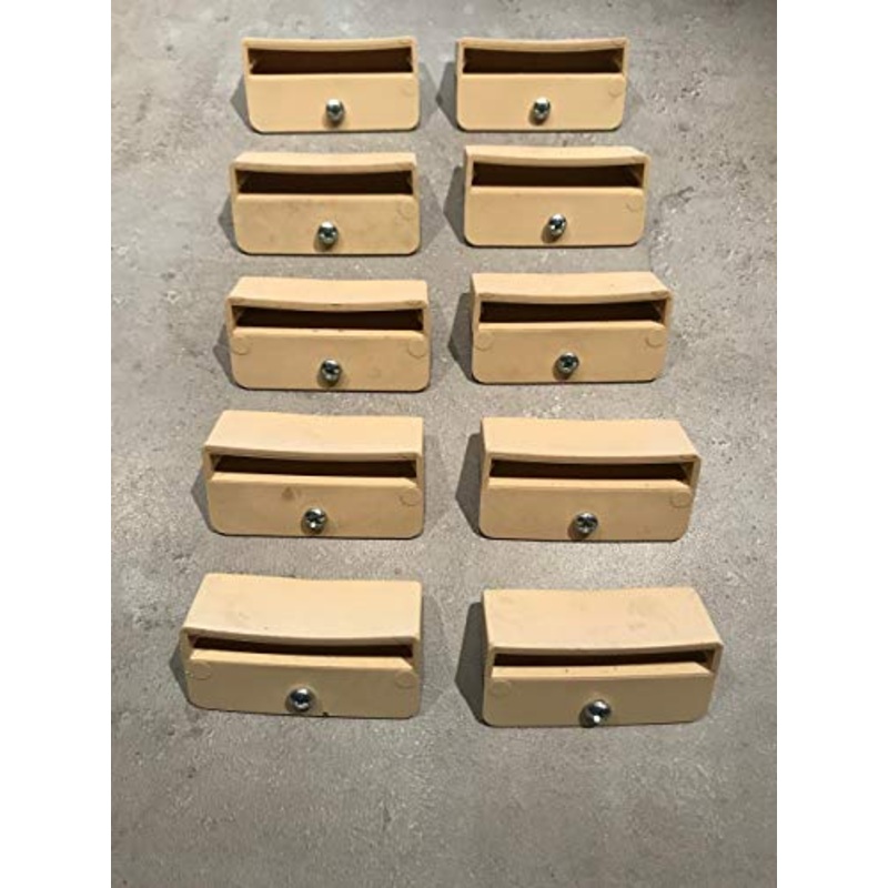 SCM Crations – Set di 10 terminali per Rete a doghe di Legno, 53 mm