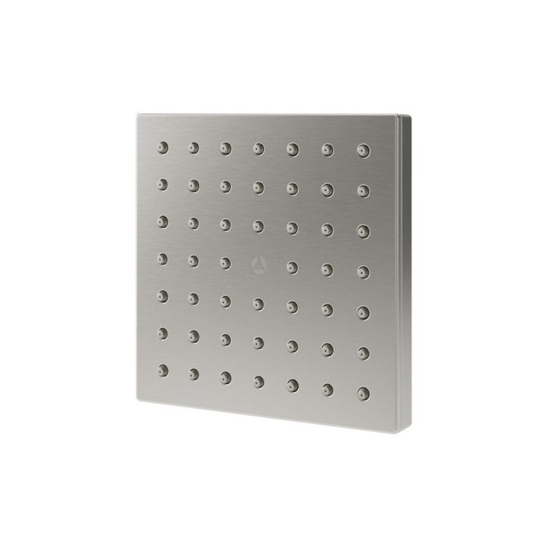 Showerhead HydroMersion 1 Functions Square Satin Nickel 5 Inch 1.5 Gallons per Minute 49 Rubber Nozzles