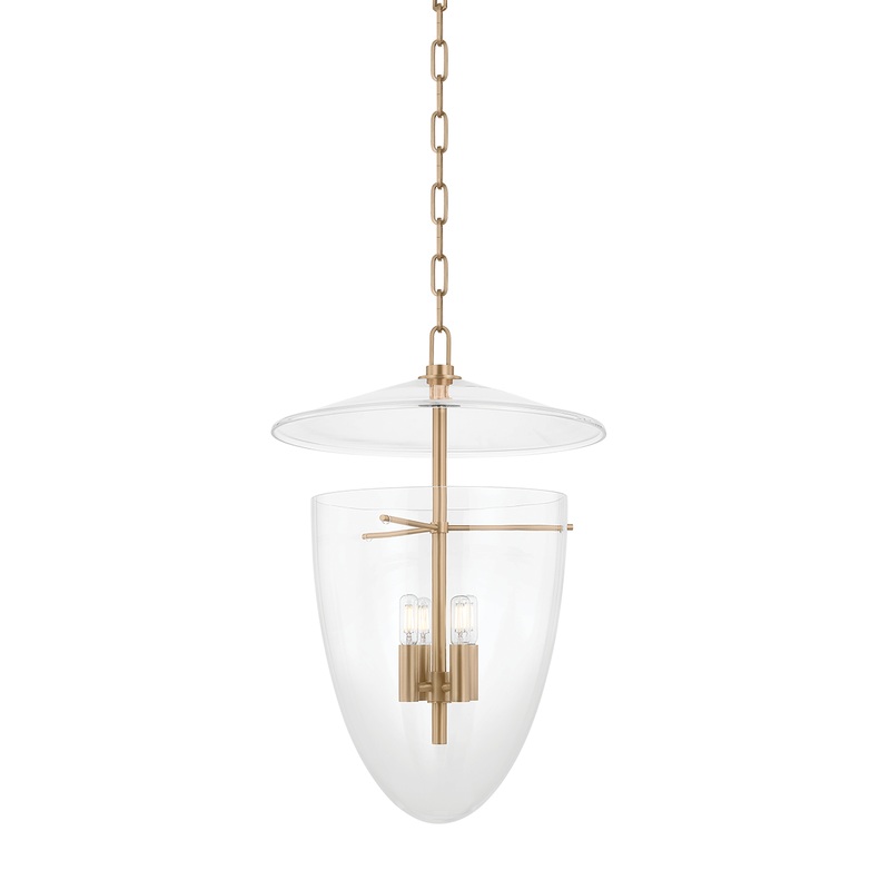 Tully Lantern Patina Brass
