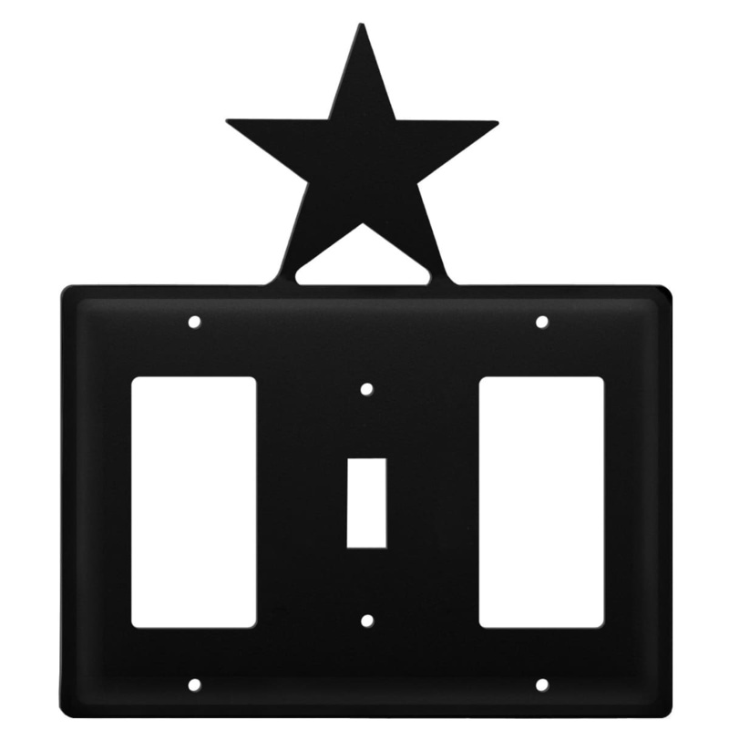 Village Wrought Iron EGSG-45 Triple Star Single GFI Switch and GFI Cover CUSTOM Product