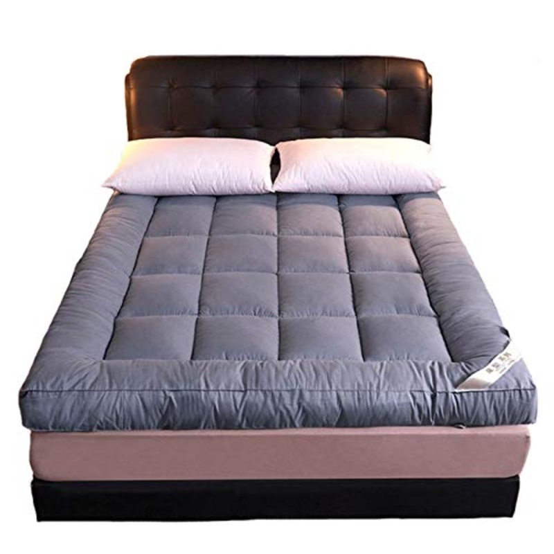 YAHAO Futon Materasso,Giapponese Tradizionale Futon Materasso,Pieghevole Materasso Tatami Morbida Tridimensionale Ipoallergenico Alberghi Ospite Tatami Stuoie Bed Materasso,Gray-135 * 200cm