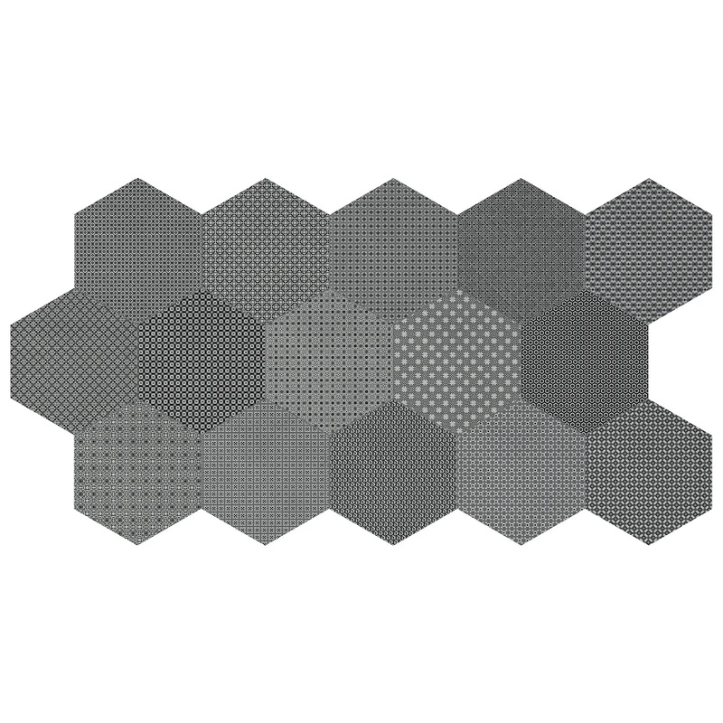 8 In Hex Tapestri Silk Blend Hexagon 8.5″ x 8″.5