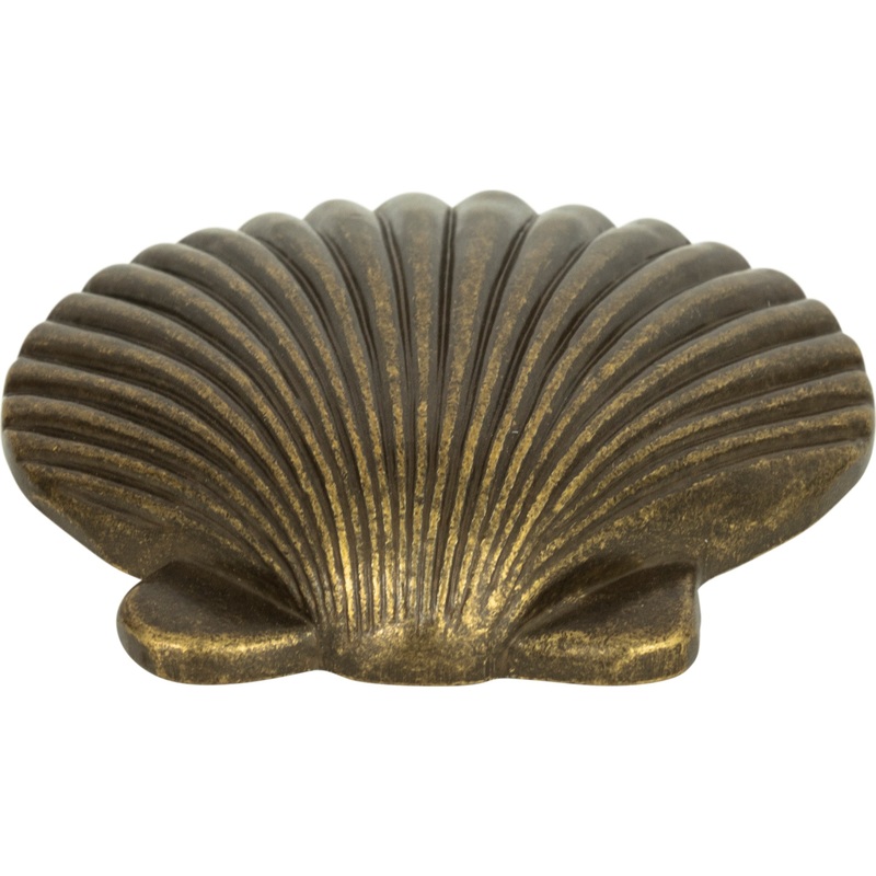 Atlas Homewares Clamshell Knob 2 Inch Burnished Bronze