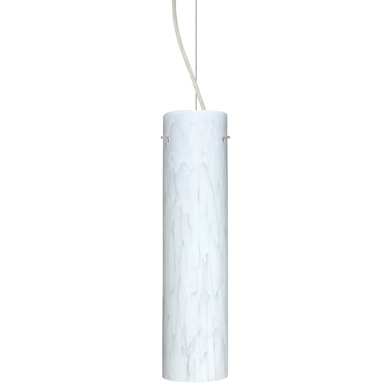 Besa 1KX-722419-SN Stilo One Light Pendant Satin Nickel