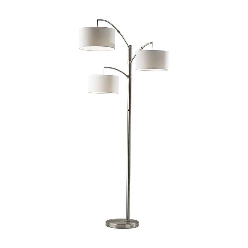 Cabo Arc Lamp Brushed Steel