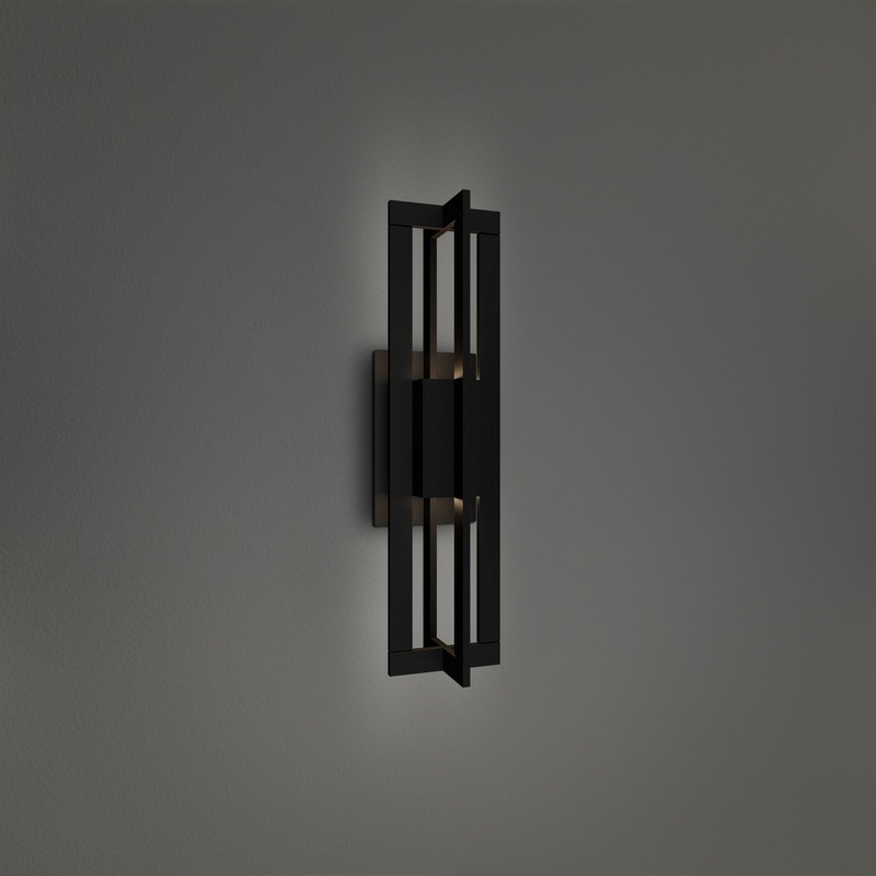 LED Outdoor Wall Sconce from the Gander Collection in Black Finish by Modern Forms