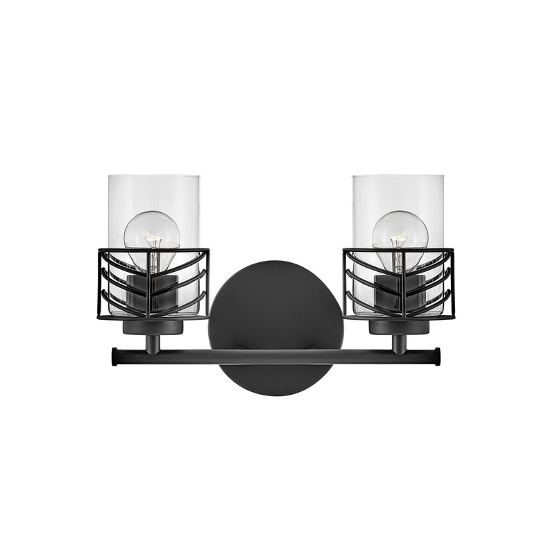 LED Vanity from the Della Collection in Black Finish by Hinkley