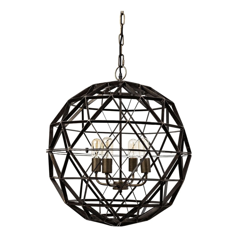 Dyson Chandelier Black Metal