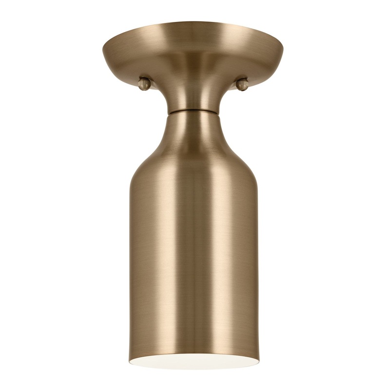 Kichler 52598CPZ One Light Semi Flush Mount, Champagne Bronze