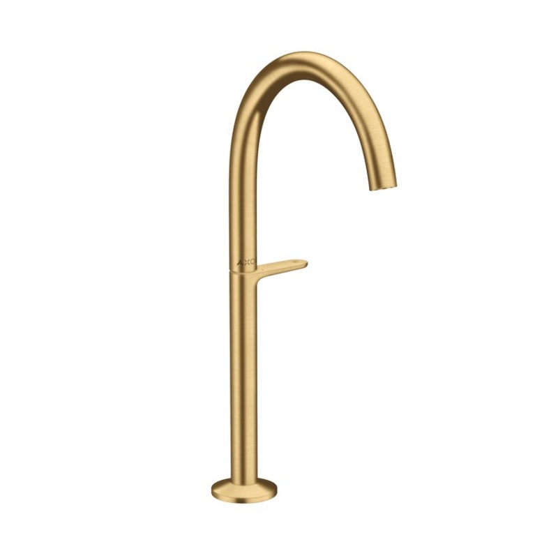 Lavatory Faucet One 260 1 Lever ADA WaterSense Brushed Gold Optic 1.2 Gallons per Minute Less Drain 1 Hole Select/AirPower/Comfort Zone/EcoRight