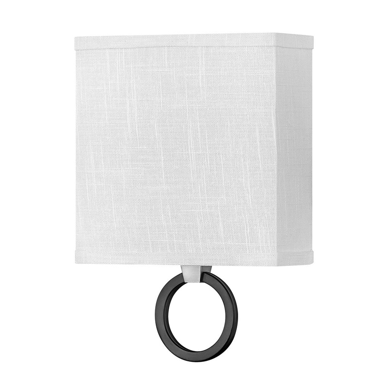 LED Wall Sconce from the Link Off White Collection in Brushed Nickel Finish by Hinkley