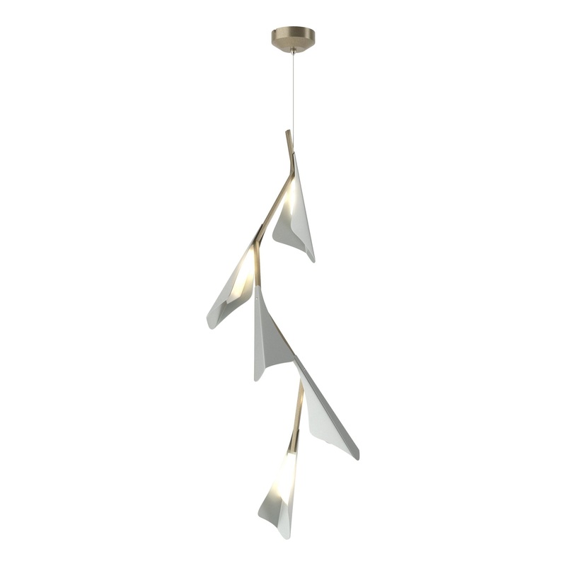 Plume 5-Light LED Pendant Soft Gold Vintage Platinum