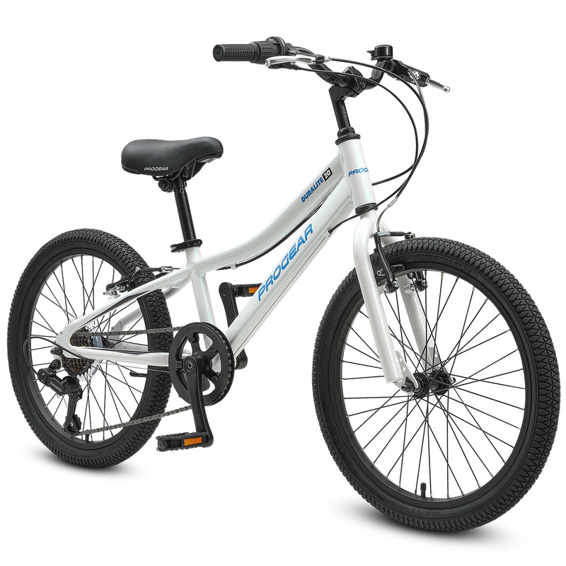Progear DuraLite 7 Speed Kids Bike 20″ – Pearl White