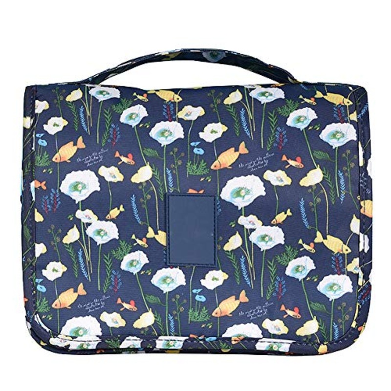 TREESTAR Borsa da Viaggio Impermeabile Custodia di Grande capacit Caso Cosmetico Borsa Cosmetica per Il Lavaggio Portatile con Gancio per Uomini Donne Che Viaggiano (Blue)