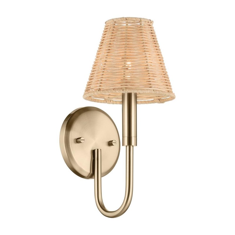 Bekah 13″ 1-Light Wall Sconce Champagne Bronze