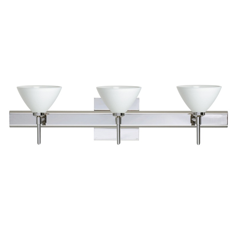 Besa 3SW-174307-CR-SQ Domi Three Light Wall Sconce Chrome (Discontinued)