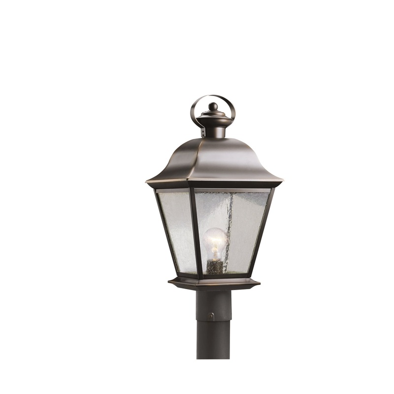 Kichler 9909OZ One Light Outdoor Post Mount, Olde Bronze