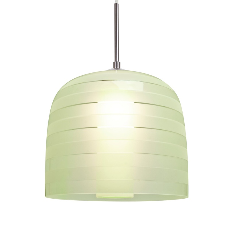 LED Pendant from the Mitzi 10 Collection in Satin Nickel Finish by Besa