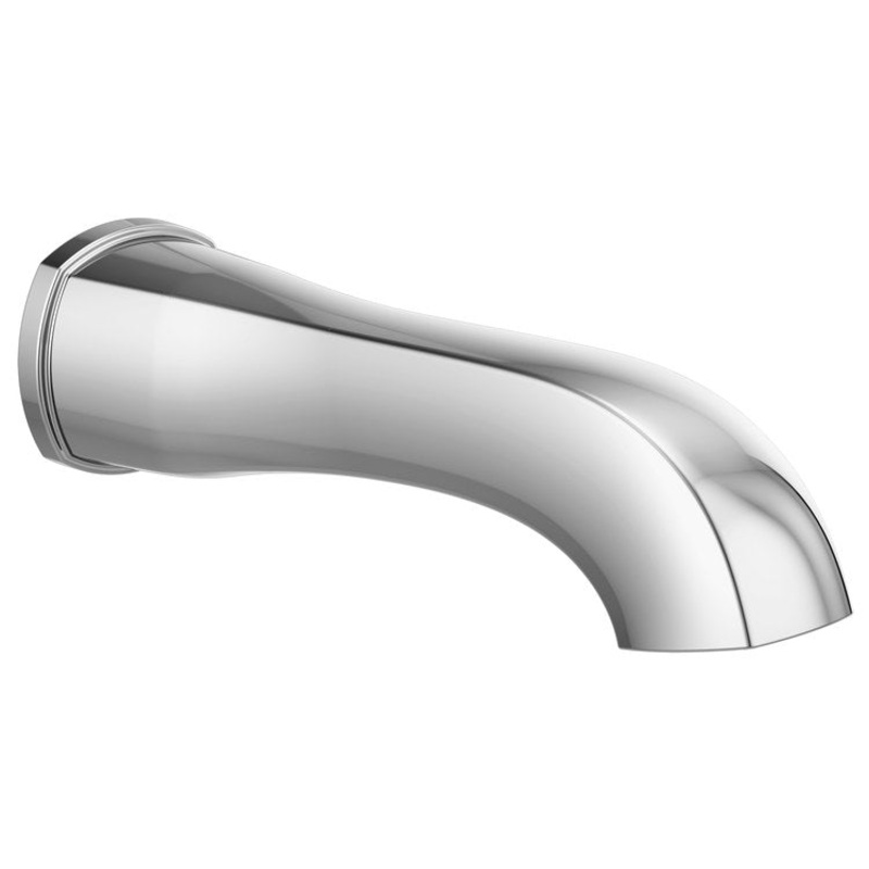 Tub Spout Stryke Non-Diverter Lumicoat Chrome Metal 1/2 IN IPS
