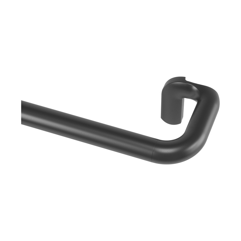 Twilight Expandable Blackout Curtain Rod Matte Black